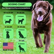 Pawious Hip and Joint Chews for Dogs - 9oz, 120 Ct. - Glucosamine for Dogs - Mobility Bites