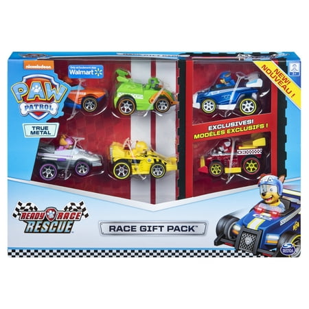 PAW Patrol, True Metal Ready Race Rescue Gift Pack of 6 Race Car Collectible Die-Cast Vehicles, 1:55 (Best Adventure Racing Pack)
