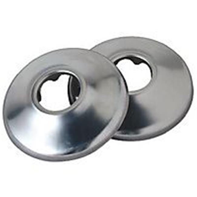 220616 Shallow Pipe Cover, Chrome Finish Flange, for .375In. Iron