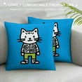 thumbnail image 3 of Jiayy  Christmas Cat Pillow Covers  Inch,Cat Christmas Decor,Christmas Throw Pillow Case for Home Bedroom Sofa Couch,Cat Gifts for Cat Lovers, 3 of 5