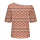 thumbnail image 5 of Tops de Manga Corta para las Mujeres Cuello Inclinado de Ajuste Suelto Casual Blusa Deportiva para el Hogar, Top de Poliéster Relajado para Primavera Verano Diario Y Entretenimiento, 5 of 6