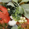 thumbnail image 5 of 18" Fall Wreath Fall Decorations for Front Door with Pumpkins Berry Artificial Maples Leaves Wreath Autumns Harvest Fall Thanksgivings Decoration Indoor Outdoor, 5 of 7