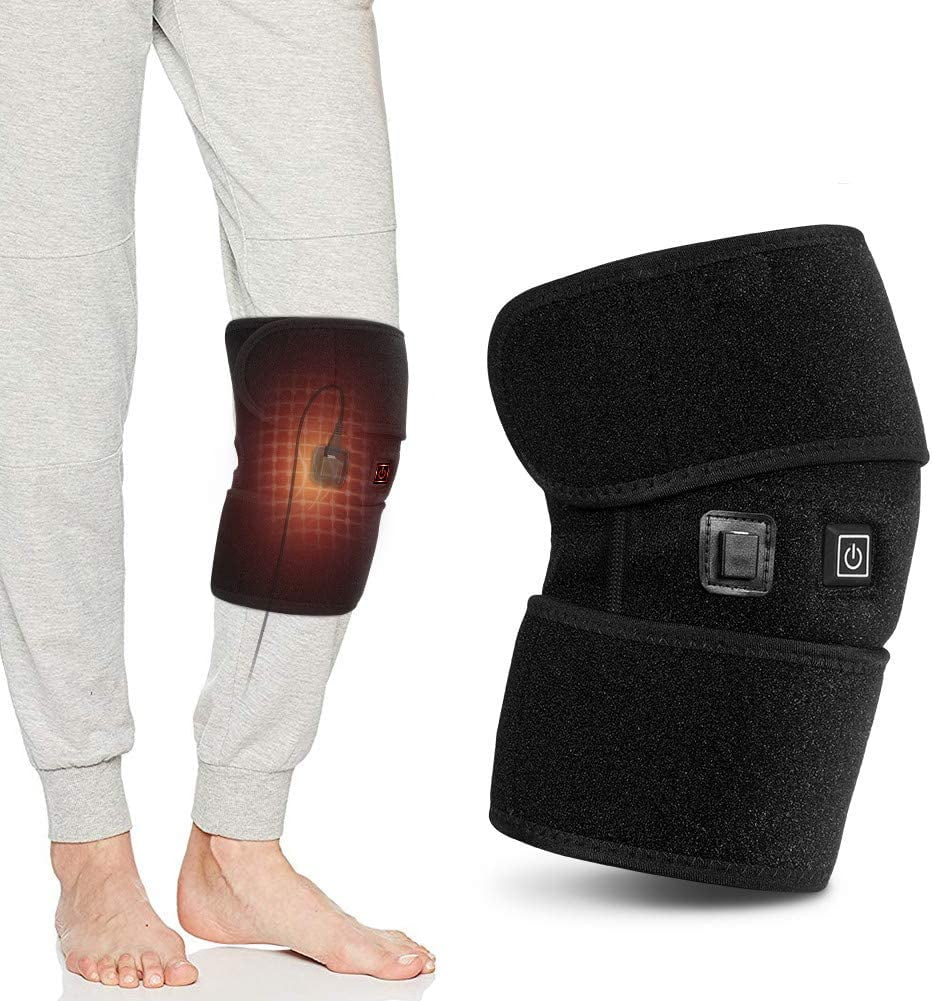 TAZEMAT Heated Knee Brace Wrap, Knee Heating Pad for Arthritis Pain