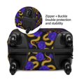 thumbnail image 3 of Goofa Golden Snake And Purple Rose Pattern Luggage Covers For Suitcase,Suitcase Cover Protector Fit 18-32 Inch Luggage-Large, 3 of 9