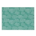 thumbnail image 1 of Dahlia Flower Cutting Board, Repeating Fashioned Dots Spots Mother Earth Theme Peony Graphic Image, Decorative Tempered Glass Cutting and Serving Board, Small Size, White Teal, by Ambesonne, 1 of 1