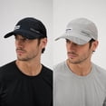 thumbnail image 2 of VETPW Sports Mesh Baseball Cap, 2 Pack Summer Breathable Mesh Baseball Sun Cap Sport Quick Drying Hats Unisex Running Visor Cap with Adjustable Buckle Closure, 2 of 10