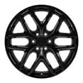 thumbnail image 2 of OE Wheels CV62 22 Inch Rims and Tires Fit Silverado 1500 Style 6x139.7 22x9 Gloss Black - Hollander 14078 - TerraMax RT 285/45-22 (Set of 4), 2 of 5