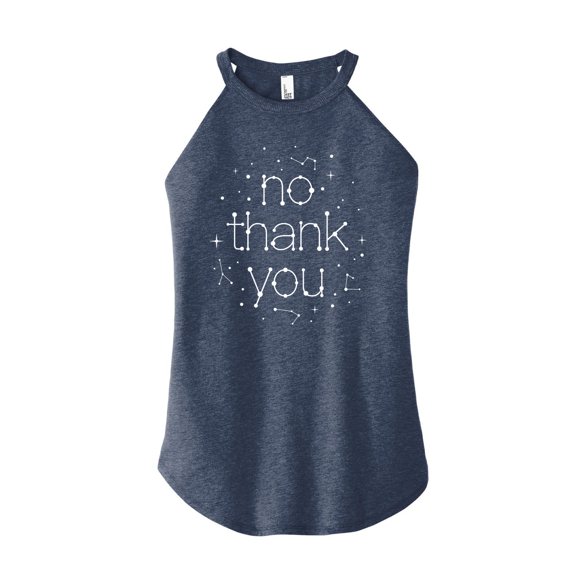 Instant Message - No Thank You Celestial Stars Constellation - Womanshigh Neck Tank