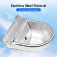 thumbnail image 3 of Stainless Steel Automatic Waterer Pet Livestock Tool Animals Water Bowl with Floating Ball for Cattle, 3 of 8