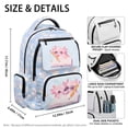 thumbnail image 5 of Yuyamidu Cute Axolotl Backpack for Girls 6-8 Elementary School 1st-3rd Grade 17 Inch Lightweight Multiple Compartments Bookbag with Padded Straps Back to School, 5 of 8