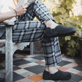thumbnail image 3 of LongBay Men's Cozy Memory Foam Slippers Comfy Fuzzy Plush Lining House Shoes Indoor Outdoor, 3 of 6