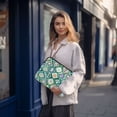 thumbnail image 5 of FORMRS 13-13.3 inch Laptop Sleeve Case Soft Carrying Quilted Computer Bag Cover, Green Geometric Flowers, 5 of 6