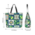 thumbnail image 5 of Naloa Lemon and Leaves Tote Bag for Women Large Capacity Shoulder Bag for College Work Travel Shopping, 5 of 8