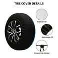 thumbnail image 2 of Pofeuu Sports Tennis Ball Print Spare Tire Wheel Cover for Car Truck SUV Camper Universal Fit Spare Tire Cover RV Spare Tire Covers-16 inch, 2 of 6