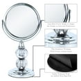 thumbnail image 5 of Zahari Home Aroma Small-Sized Chic Cute Mirror, 6.30 inch Height Mirror for Gift or Travel, Double Sided with Stand, 1X/3X Magnification, Grey, 5 of 6