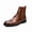 Brown, variant on Men's Lace-Up Combat Boots with Cap Toe, Rugged Ankle Boots Combat Boots for Casual & Formal Wear, Brown/Black
