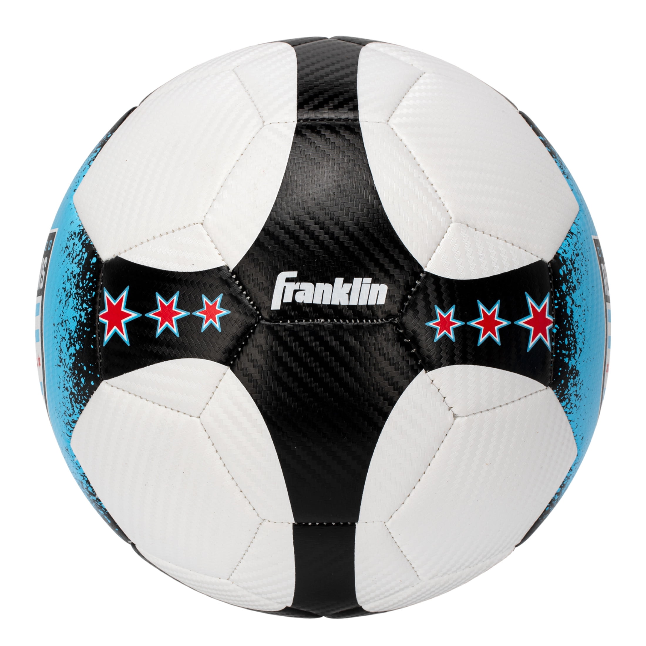 Franklin Sports NWSL Chicago Red Stars Soccer Ball - Official Size 5 Soccer Ball - Regulation Size + Weight Soccer Ball for Kids + Adults - Boys + Girls Soccer Ball - Air Pump Included
