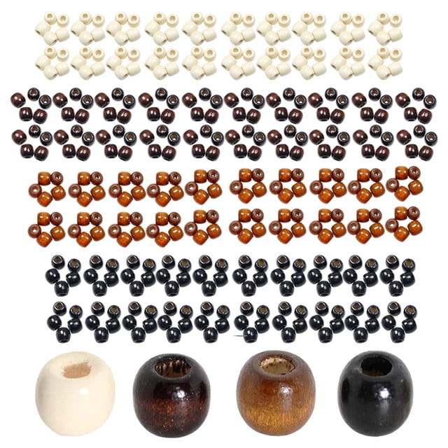 400 Uds. de de Madera, Espaciadora Fabricación , Suministros para Manualidade 4 Colore Sueltas DIY para , Soledad Cuentas sueltas