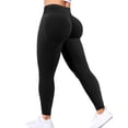 thumbnail image 1 of Leggings negros con efecto realce de glúteos Ieumaz para mujer, 1 of 6