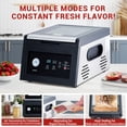 thumbnail image 4 of Yiwa Professional Chamber Vacuum Sealer, Stainless Steel Design with 11.5" Sealing Width, 950W Auto Seal and Marinating Function, 4.2 Cbm/h, Ideal for Home or Commercial Food Packaging, 4 of 7