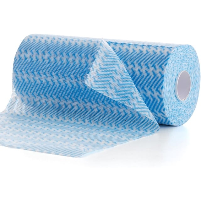 Chiffons de Nettoyage Jetables Secs, Lingettes Pratiques Réutilisables, Linges à Vaisselle Réutilisables Multi-Usage, Serviettes de Nettoyage Réutilisables, Lavables à la Machine, Chiffon J, Lingettes Pratiques Robustes 9,8 Pouces X 11,8 Pouces, 100 Unités par Rouleau