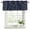 Blue, variant on 2 Pack Valances for Window, Black Khaki Short Curtains for Kitchen Bedroom Living Room, Spring Flora Rod Pocket Small Window Treatment Valance Drapes 54 x 18 Inch