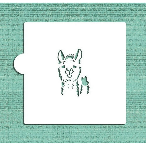 Llama Cookie and Craft Stencil CM124 by Designer Stencils