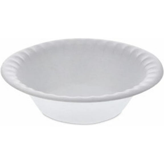 Foam White Round Satinware Bowl, 12 Ounce Capacity -- 1000 per case.