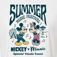 thumbnail image 3 of Disney - Mickey & Friends - Mickey & Minnie - Summer Music Festival - Spinnin' Classic Tunes - Juniors Cropped Cotton Blend T-Shirt, 3 of 5