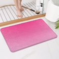 thumbnail image 4 of Pink Gradient Leopard Print Bathroom Rugs Mat,Non Slip Microfiber Bathroom Rug,Rubber Backing,Soft Bathroom Mats for Bathroom Floor,Tub and Shower,17x27in(43x68cm), 4 of 5