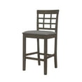 thumbnail image 6 of Home Design Azalea 5-Piece Counter Set, Taupe/Gray, Square table, Slat-back cushioned chairs, Comfortable seating, Sturdy legs, Modern minimalist style, Space-saving, 6 of 7