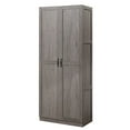 thumbnail image 7 of Manhattan Comfort Hopkins Engineered Wood Storage Closet in Gray, 7 of 7