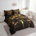 thumbnail image 4 of Feelyou Teens Medieval Knights Twin Bedding Sets 7-Piece, Cartoon Lion Animal Bedding Comforter Set, Western Warrior Reversible Sheet Sets, Microfiber Bedroom Decor, 4 of 8