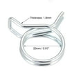 thumbnail image 3 of Uxcell 0.91'' Double Wire Motorcycle ATV Fuel Line Hose Tube Spring Clips Clamp Zinc Plated 20Pcs, 3 of 3
