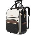 thumbnail image 1 of Mochila rodante Arcoyard para mujer con ruedas, beige y marrón, 1 of 9