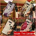 thumbnail image 3 of LYM-Phone Case For TCL 10 5G UW, Fashion Design Shockproof Durable Waterproof Soft case Back Cover Ring Lanyard Silicone Phone Holder Flower Anti-dust Dirt-resistant Kickstand Wristband, 3 of 9
