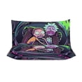 thumbnail image 3 of Rick And Morty 3 Pieces Bedding Set 3D Printed Lightweight Bed Quilt Set Comforter Cover Set for Girls Kids Teens, 1 Quilt Cover 2 Pillowcases 90"x90", 3 of 8