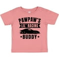 thumbnail image 3 of Inktastic Pawpaw's Lil' Racing Buddy with Car Silhouette Boys or Girls Baby T-Shirt, 3 of 5