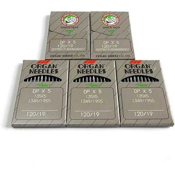 Teamwork evernice 50 Organ 135X5 Dpx5 134R Sy1955 Sewing Machine Needles for Juki Brother (Singer 10 / Metric 70)