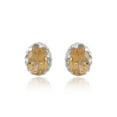 thumbnail image 4 of Femme Jam 925 Sterling Silver Natural Citrine Gemstone Designer Oval Stud Earrings for Women, 4 of 5
