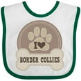 thumbnail image 3 of Inktastic Border Collie Dog Gifts Girls Baby Bib, 3 of 4