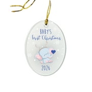 2026 Baby's First Christmas Round Disc Ornament