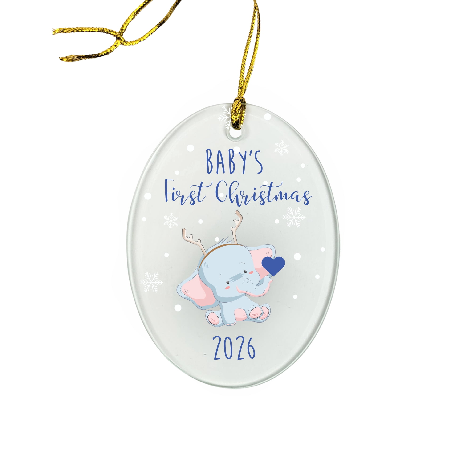 2026 Baby's First Christmas Round Disc Ornament
