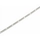 thumbnail image 2 of 10 collares de cadena Figaro de 17,91 pulgadas de acero inoxidable 304, eslabones de 5 mm de ancho y longitud ajustable, color acero inoxidable para hombres y mujeres., 2 of 3