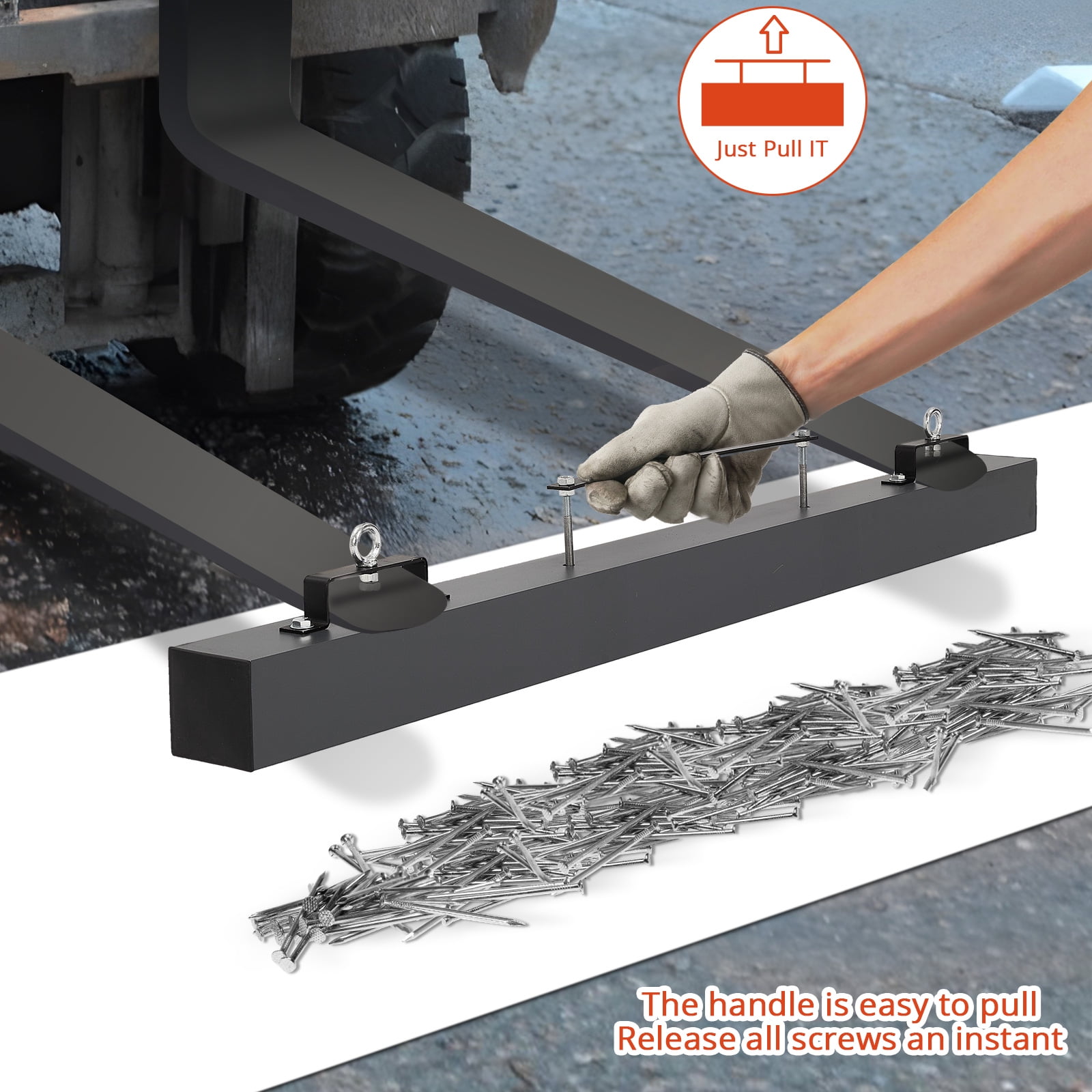 Simzone HeavyDuty 48inch Hanging Sweeper with 120 LBS Lifting