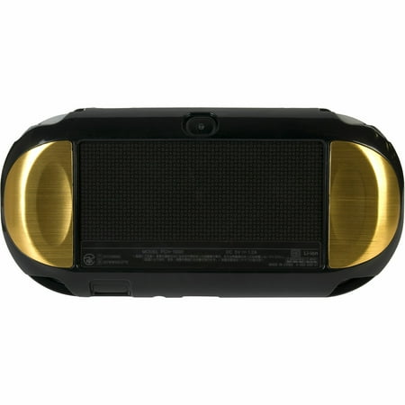 Metallic Faceplate Plastic Case for PS Vita (Gold)