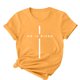 thumbnail image 3 of Camisetas de Cuello de Tripulación de Manga Corta para las Mujeres Cartas de Impresión de Pascua Camiseta de Manga Corta, Spandex de Poliéster, 3 of 5