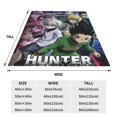 thumbnail image 6 of Hunter X Hunter Cartoon Printing Throw Blanket, All Seasons Flannel Fleece Blanket, Soft & Warm Plush Blankets for Couch Sofa Bed Camping Travel, 40"x30", 6 of 9