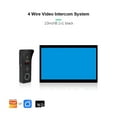 thumbnail image 1 of Metal Doorbell Video Intercom System For Home Tuya Smart Video Doorhpone Camera 160° 4-Wired 1080P Touch Monitor ,Smart Detection, 1 of 4