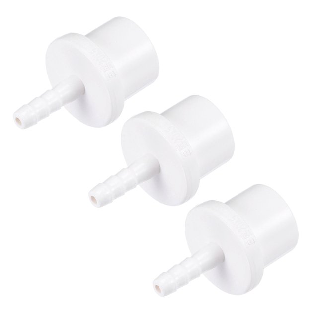 Unique Bargains 5mm Barb x 20mm Spigot Droite Tuyau PVC Raccord Adaptateur Blanc 3 Comte